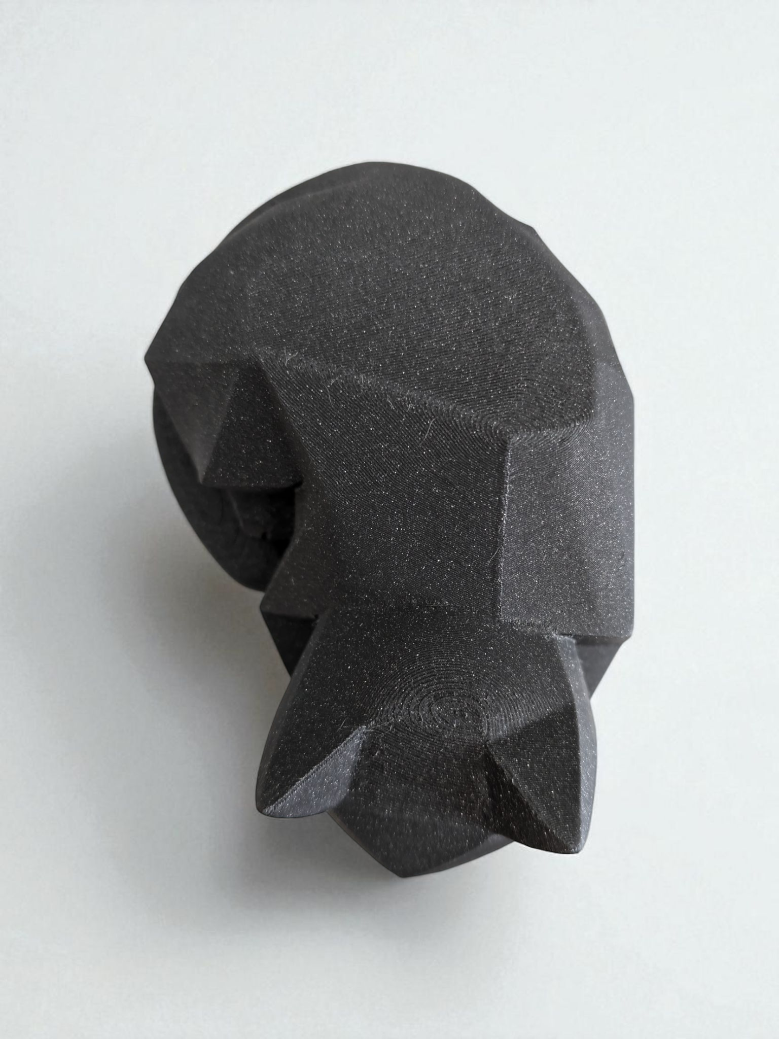 Cute Waiting Low Poly Kitten - Detail View